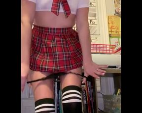 Naughty Schoolgirl Wets herself in Moment of Desperation