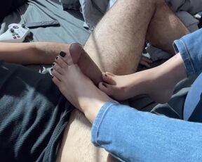 College Girl Perfect Soles Footjob/Solejob/Toejob