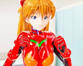 Imbapovi - Rei and Asuka Plug Suits Inflation to Burst