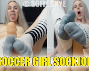 Soccer Girl Sockjob Sofie Skye Sock Fetish Soccer Socks Kink FREE EXTENDED TEASER Foot Job Smell