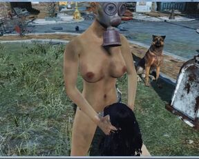 Fallout 4 | Dog Watches Sex with Interest | Porn Games