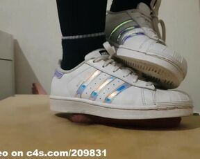 Cock Crush Cum with Adidas Superstar