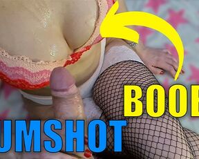 OMG! Just - cumshot on boobs