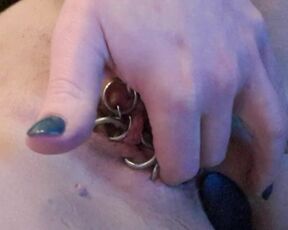 Slave is allowed to cum mastrubating with a closed pussy and plug