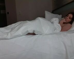 Early Morning Masturbation in Hotel Bed