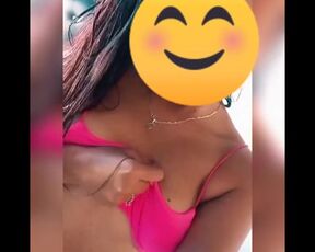 Latina with big tits plays while warming up full video in the link