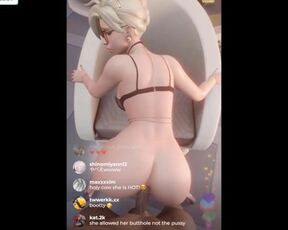 MERCY HARD ANAL FUCKED ON INSTAGRAM LIVESTREAM | HOTTEST OVERWATCH HENTAI ANIMATION 4K 60FPS