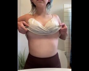 Petite Girl Shows Off Big Tits