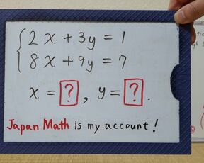 Simultaneous equations. Tokyo 2023 1st half[JapanMath](lesbian)